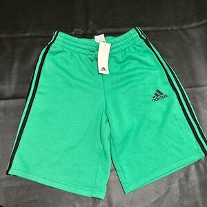 Adidas Teal Sports Shorts with Black Logo